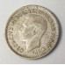 AUSTRALIA 1951 . SIXPENCE . ERROR . RARE TYPE OF PLANCHET DELAM FLAW